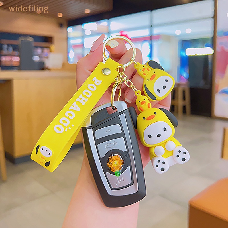 Móc Chìa Khóa Xe Hơi Họa Tiết Kuromi Hello Kitty Cinnamoroll Dễ Thương