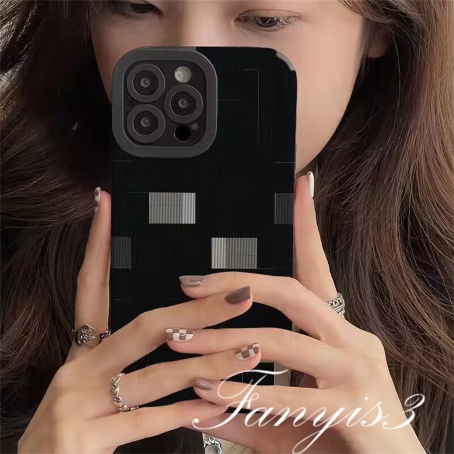 Ốp Điện Thoại TPU Mềm Chống Rơi Họa Tiết Kẻ Sọc Cho IPhone 14 13 12 11 Pro Max X XR Xs Max 8 7 6 6s Plus SE 2020