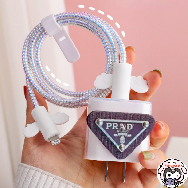 Phụ kiện bảo vệ cáp sạc thiết kế cao cấp tinh tế thích hợp cho cục xạc for iPhone 15 pro max 14 pro max 13 20w 11 12promax