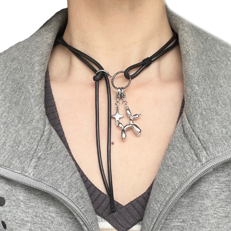 Ivy Dây Chuyền Đeo Cổ Họa Tiết Ngôi Sao Bóng Bay Chú Chó Tối Giản Thời Trang