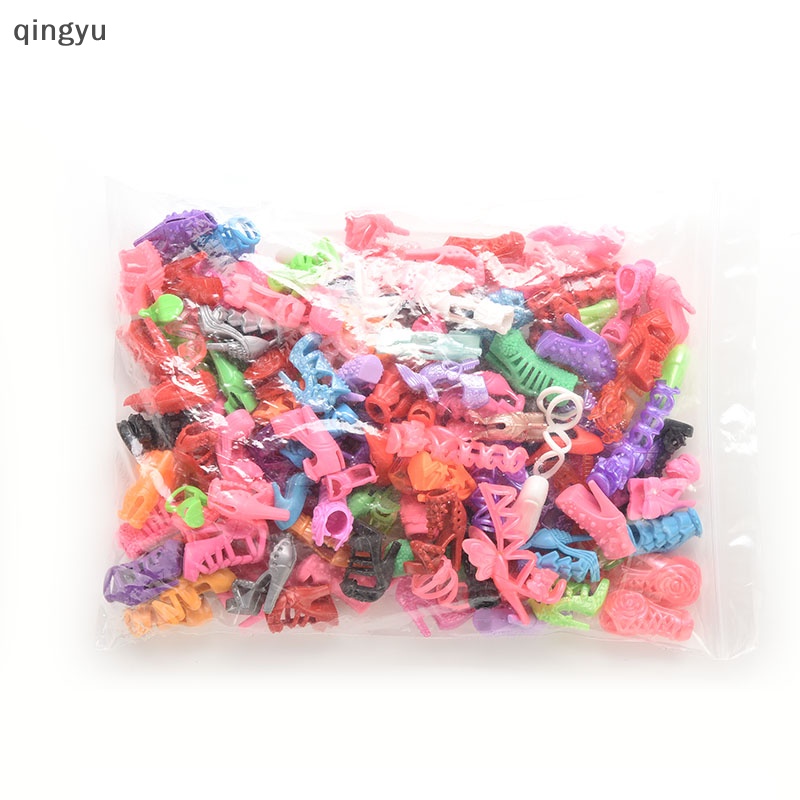 Set 15 / 30 / 60 Đôi Giày Cao Gót Nhiều Kiểu Dáng Cho Búp Bê Barbie