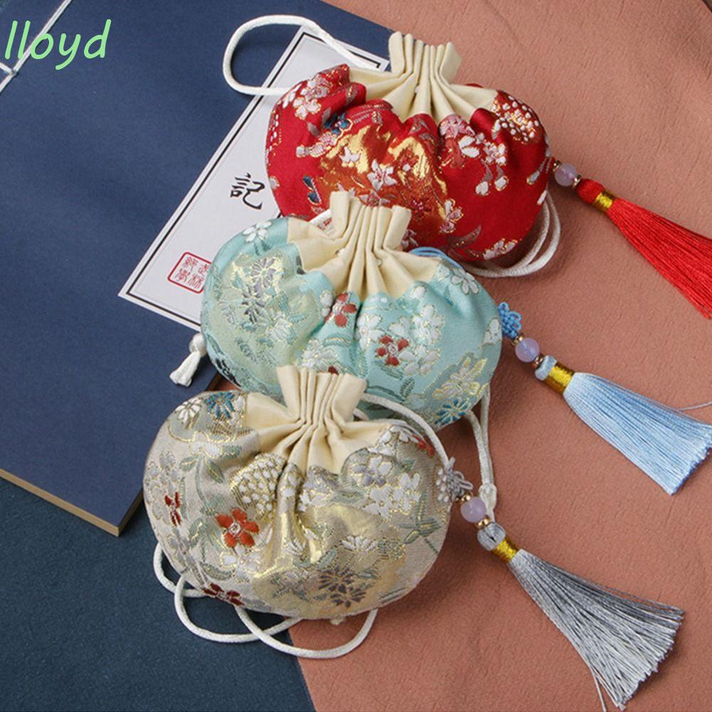 Lloyd Túi Dây Rút Rỗng Thêu Hoa Đa Năng Tinh Tế Có Dây Rút Treo Trang Sức Cho Nữ