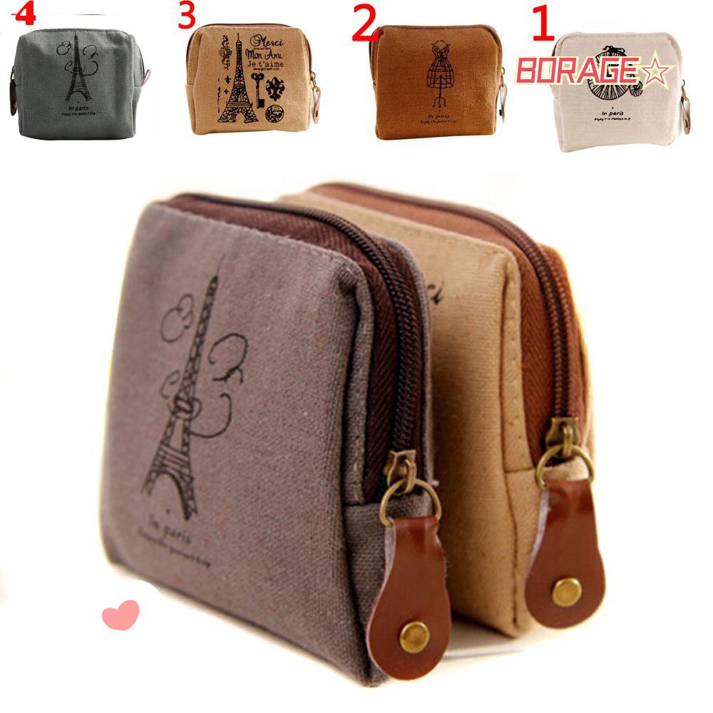 Túi Canvas Đựng Tiền Xu BORAG Giá Đỡ