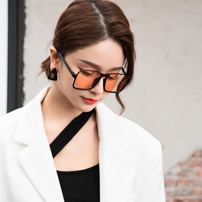 Kính Mát Gọng Vuông Nhỏ Chống Tia UV Thời Trang Cho Nam Nữ JP6