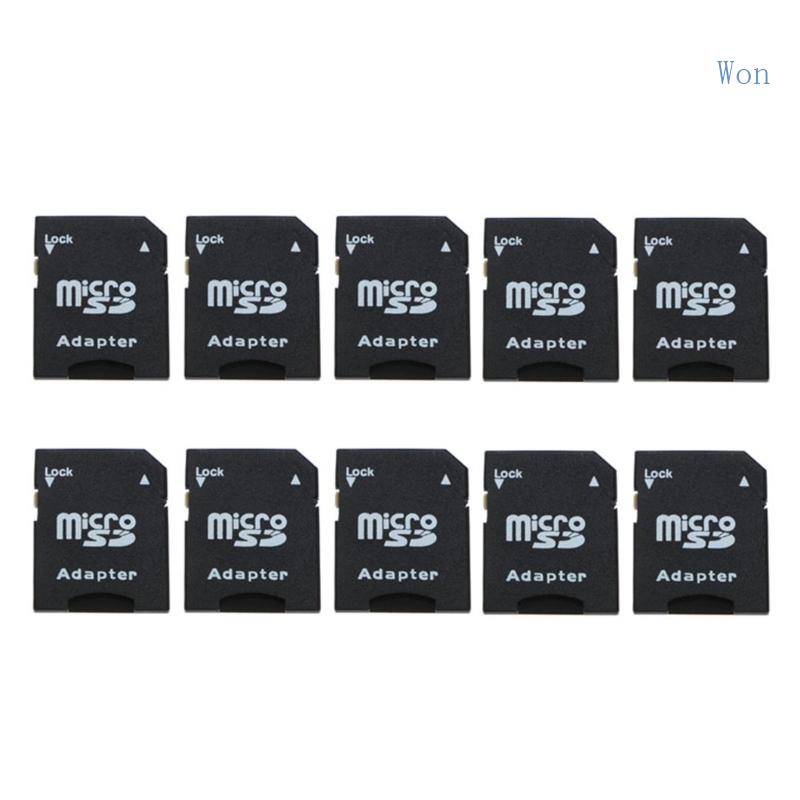 Bộ 10 Thẻ Chuyển Đổi Micro Sang SD SDHC Chuyên Dụng Cho Máy Ảnh Kỹ Thuật Số