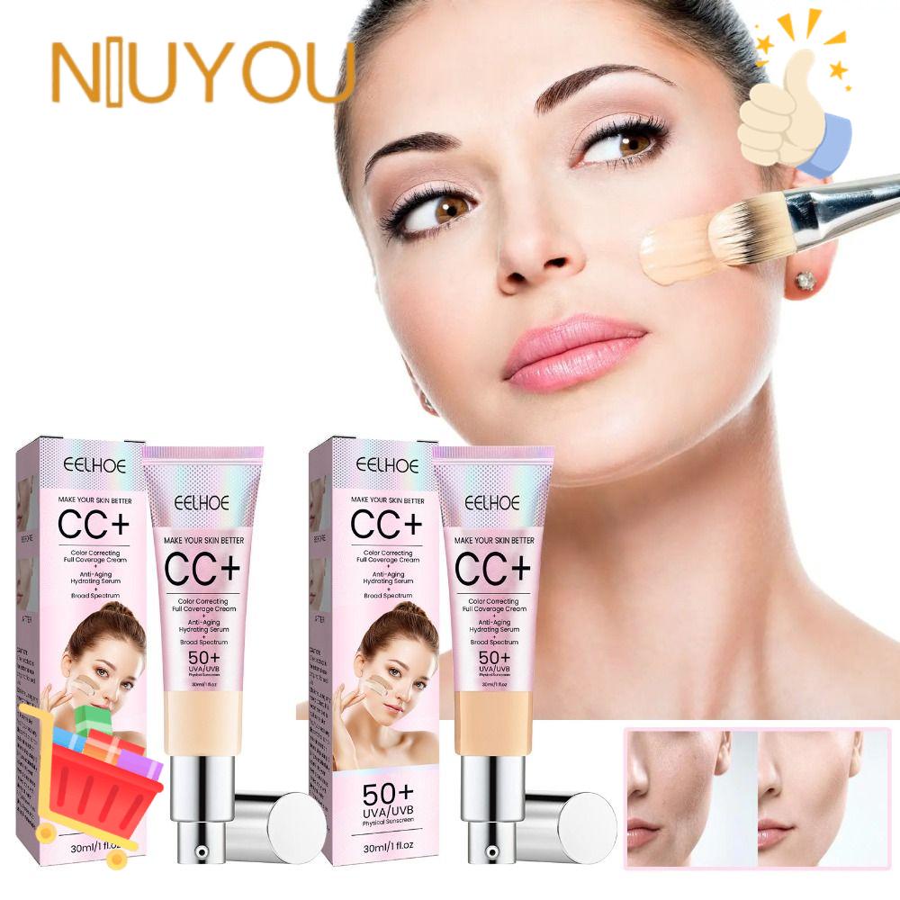 Kem CC Trang Điểm SPF50 Hỗ Trợ Đánh Nền Tiện Dụng Chất Lượng Cao
