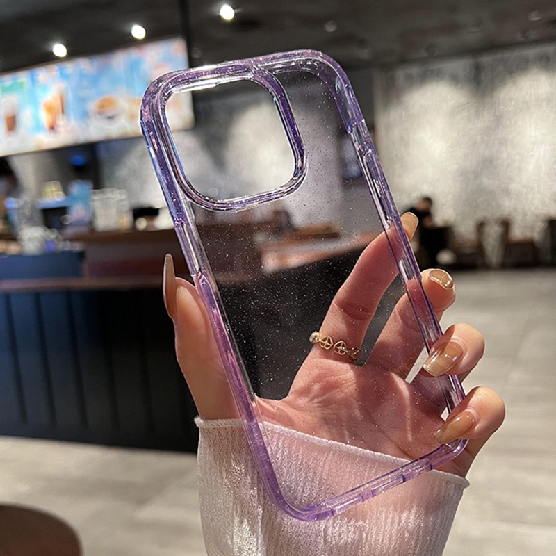 Ốp Lưng Silicone Kim TuyếN ThờI Trang Cho iPhone 14 13 11 12 Pro Max Mini X XS Max XR 14 7 8 Plus