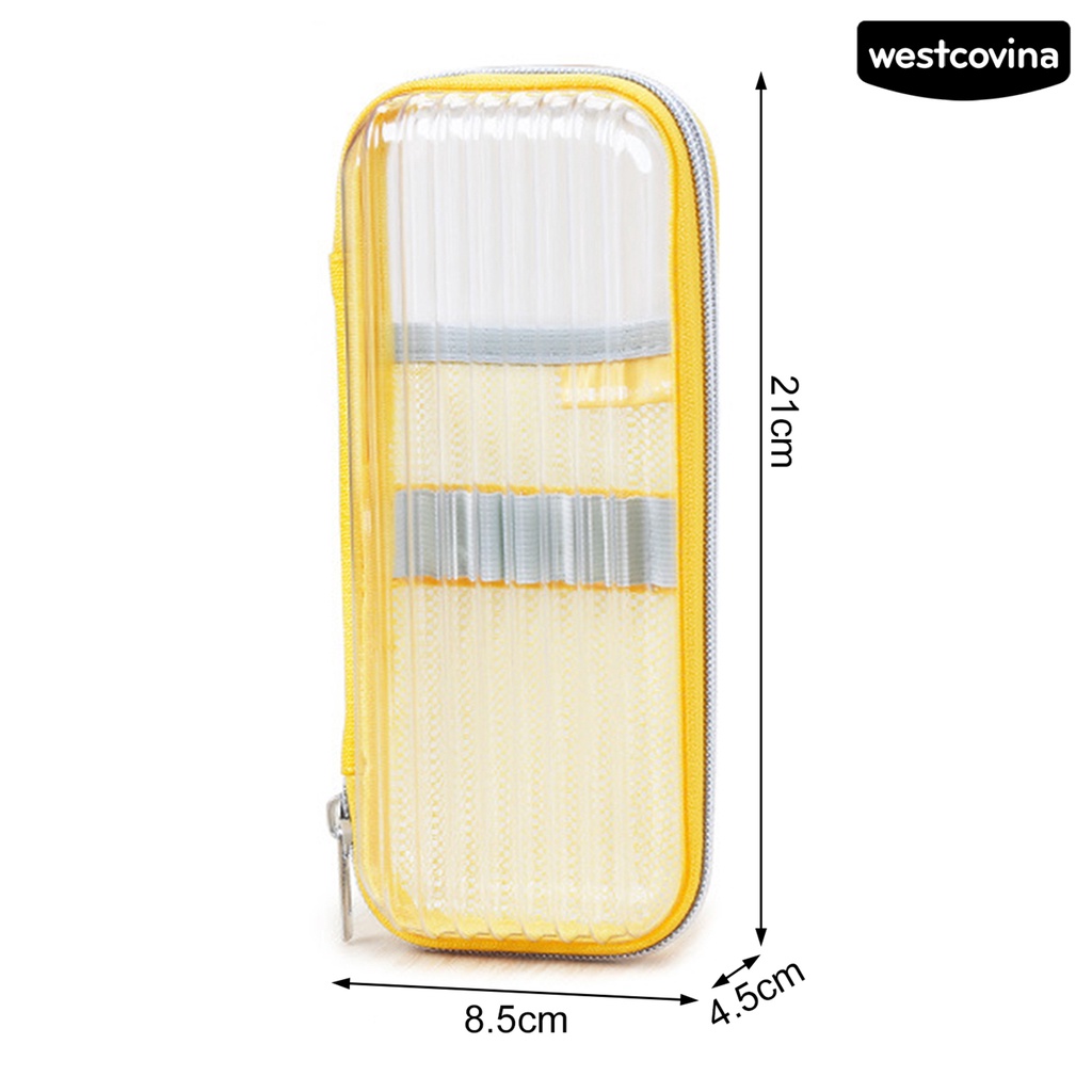 [WSTN] [WSTN]✎Túi Đựng Bút Vỏ Cứng Trong Suốt Đơn Giản Sức Chứa Lớn Sắp Xếp Gọn Gàng Cho Học Sinh