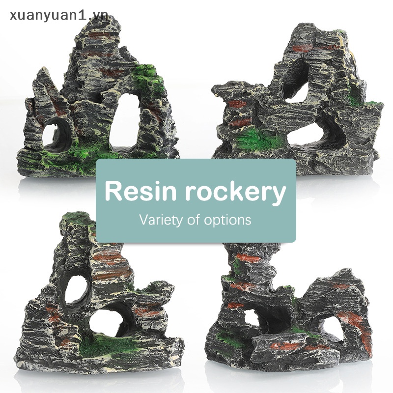 Hòn Non Bộ Dưới Nước Bằng Nhựa Resin Dùng Trang Trí Bể Cá