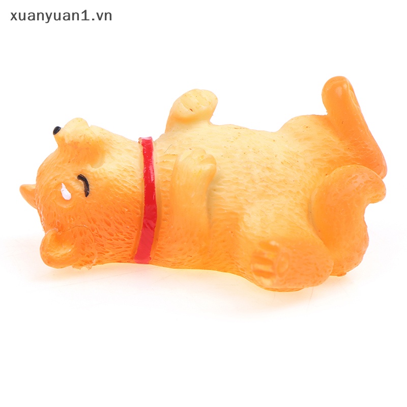 1 Mô Hình Chú Chó Shiba Inu Màu Vàng Đáng Yêu Dùng Trang Trí