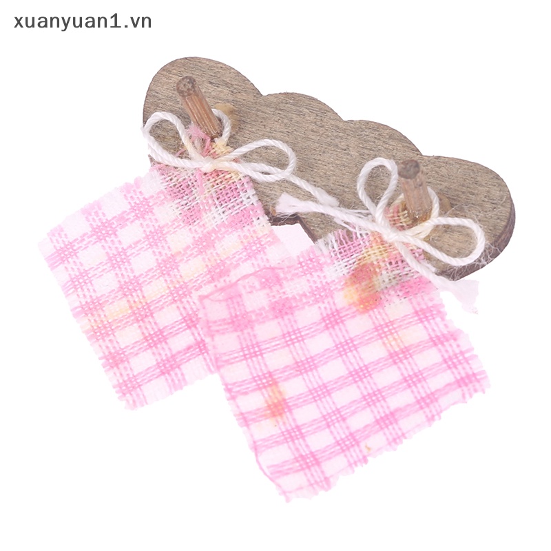 Giá Treo Khăn Tắm / Mỹ Phẩm Mini Tiện Dụng Cho Nhà Búp Bê