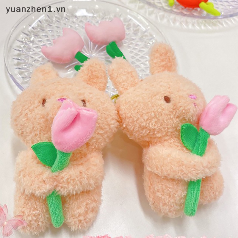 Móc Khóa Bông Mềm Hình Hoa Tulip Dễ Thương Cho Cặp Đôi