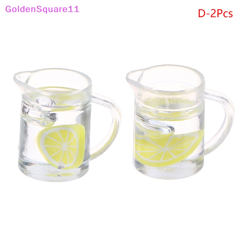 Set 2 Ly Trà Sữa / Cam / Chanh Tỉ Lệ 1: 12 Trang Trí Nhà Búp Bê