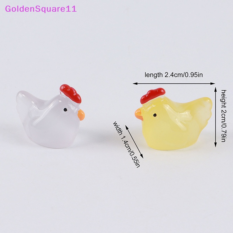 Set 3 Tượng Gà Con Dạ Quang Dùng Để Trang Trí Ô Tô