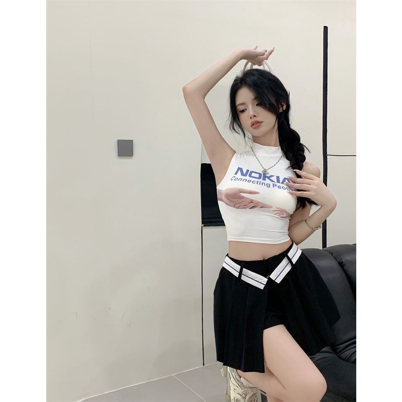 Hana áo croptop áo croptop nữ Thiết kế ít người cao eo slim hottie ngắn áo khoác 2023 NEW JUL0127