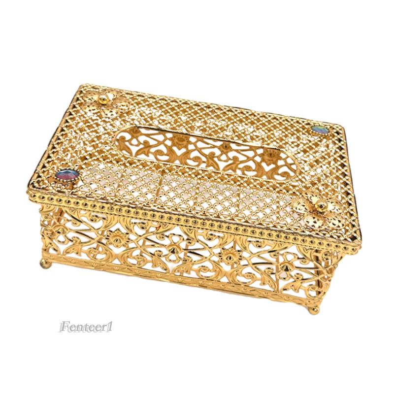 [Fenteer1] Hộp Đựng Khăn Giấy Hình Chữ Nhật Để Bàn Nhà Tắm