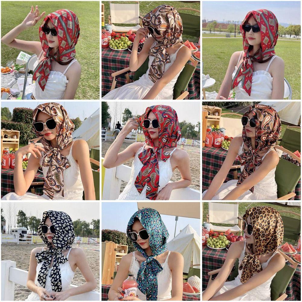 TWINKLE Khăn Choàng Mỏng Chống Nắng Màu Trơn Phong Cách Bohemian Thời Trang Mùa Hè Tinh Tế