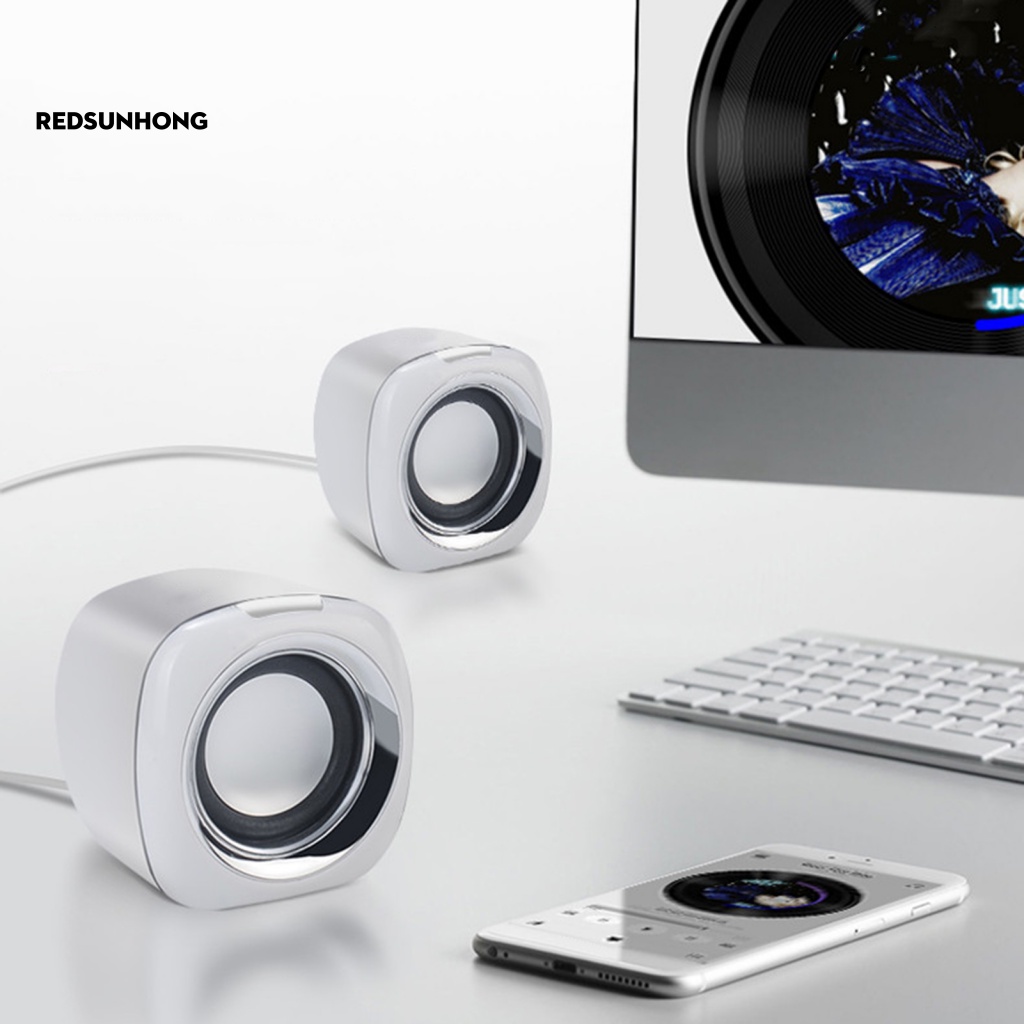 Bộ 2 Loa Mini Giao Diện 3.5mm Cho Máy Tính