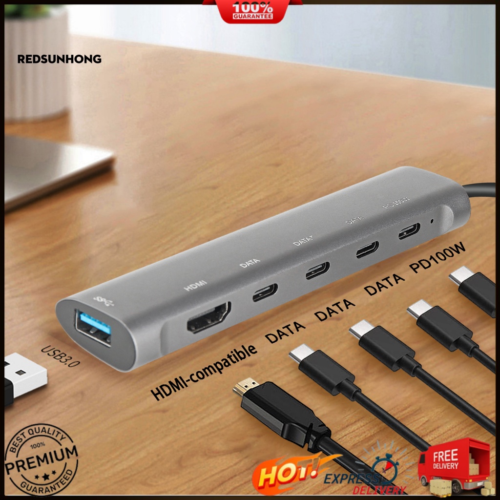 Trạm Sạc Chia Nhiều Cổng USB-C Tiện Dụng Cho Văn Phòng