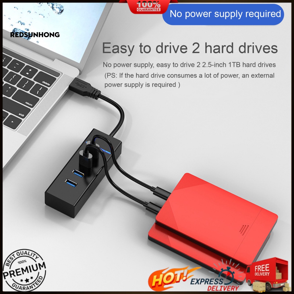 Bộ Chia Cổng USB 4 Trong 1 3 Cổng USB2.0 1 Cổng USB3.0 Tương Thích Với Windows XP / Win7 / Win8 / Win8.1 Cho Mac OS / Linux