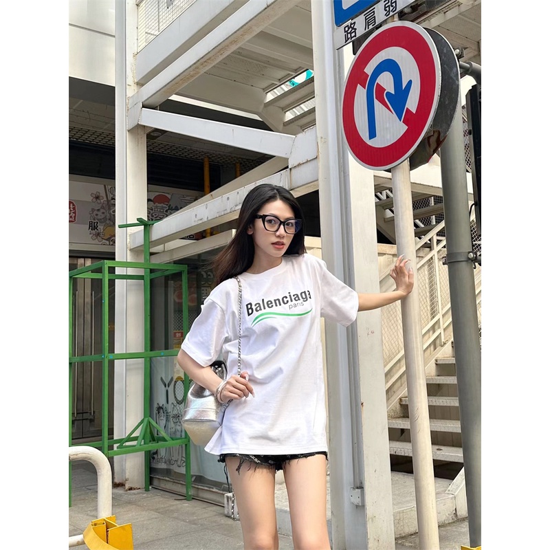 Áo Thun Ngắn Tay In LOGO Kiểu Cổ Điển Thời Trang Cao Cấp