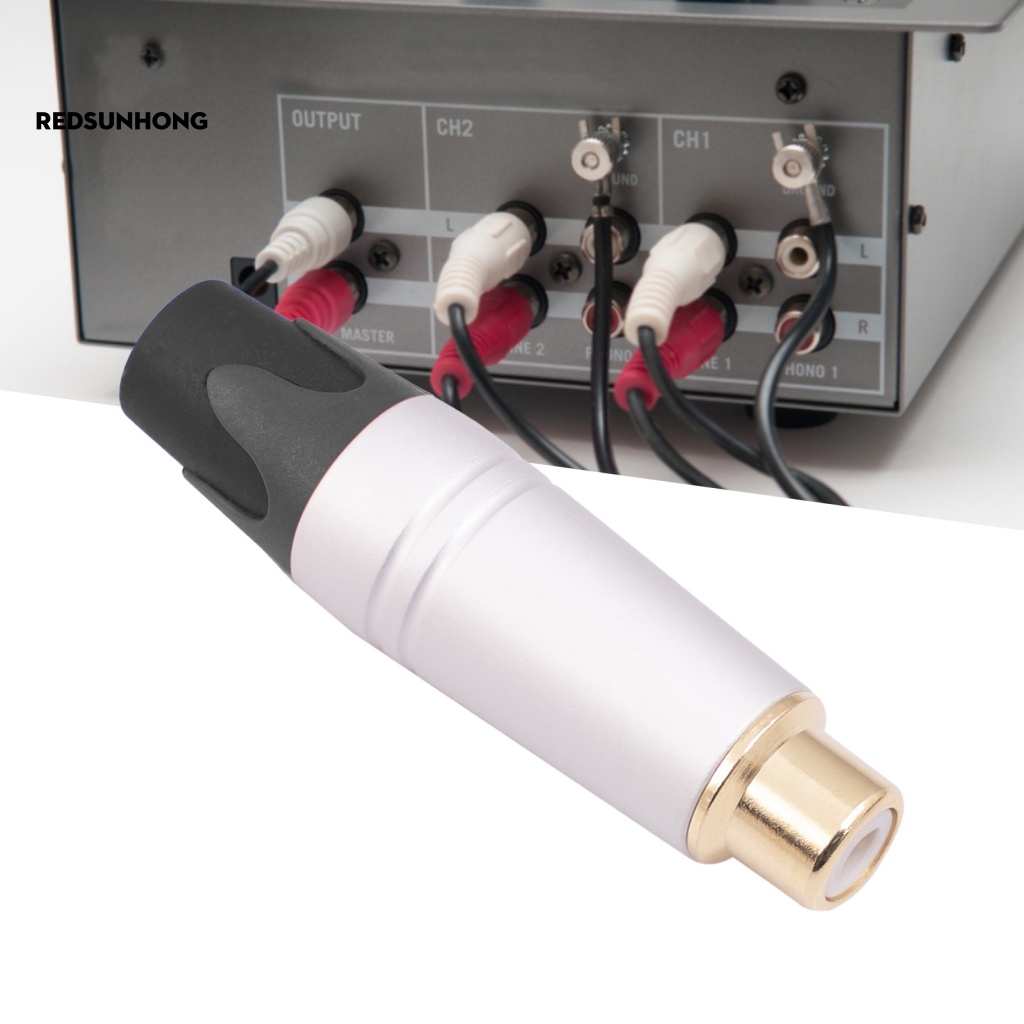 Đầu Nối Chuyển Đổi Âm Thanh RCA Bằng Hợp Kim Nhôm Cách Nhiệt Chất Lượng Cao