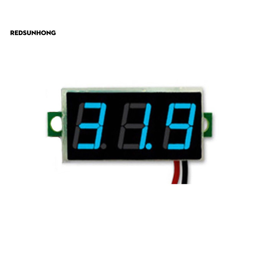 Vôn Kế Điện Tử 2 Dây RH.B Mini DC 2.5-30V LED 3 Chữ Số