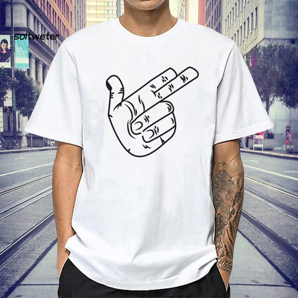 Áo Thun Tay Ngắn Cổ Tròn Bằng Polyester Thoải Mái Thời Trang Mùa Hè Cho Nam