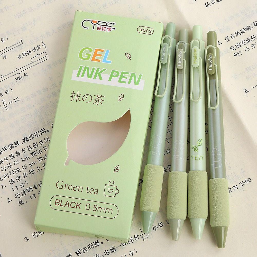 Set 4 Bút Bi Mực Đen Ngòi 0.5mm