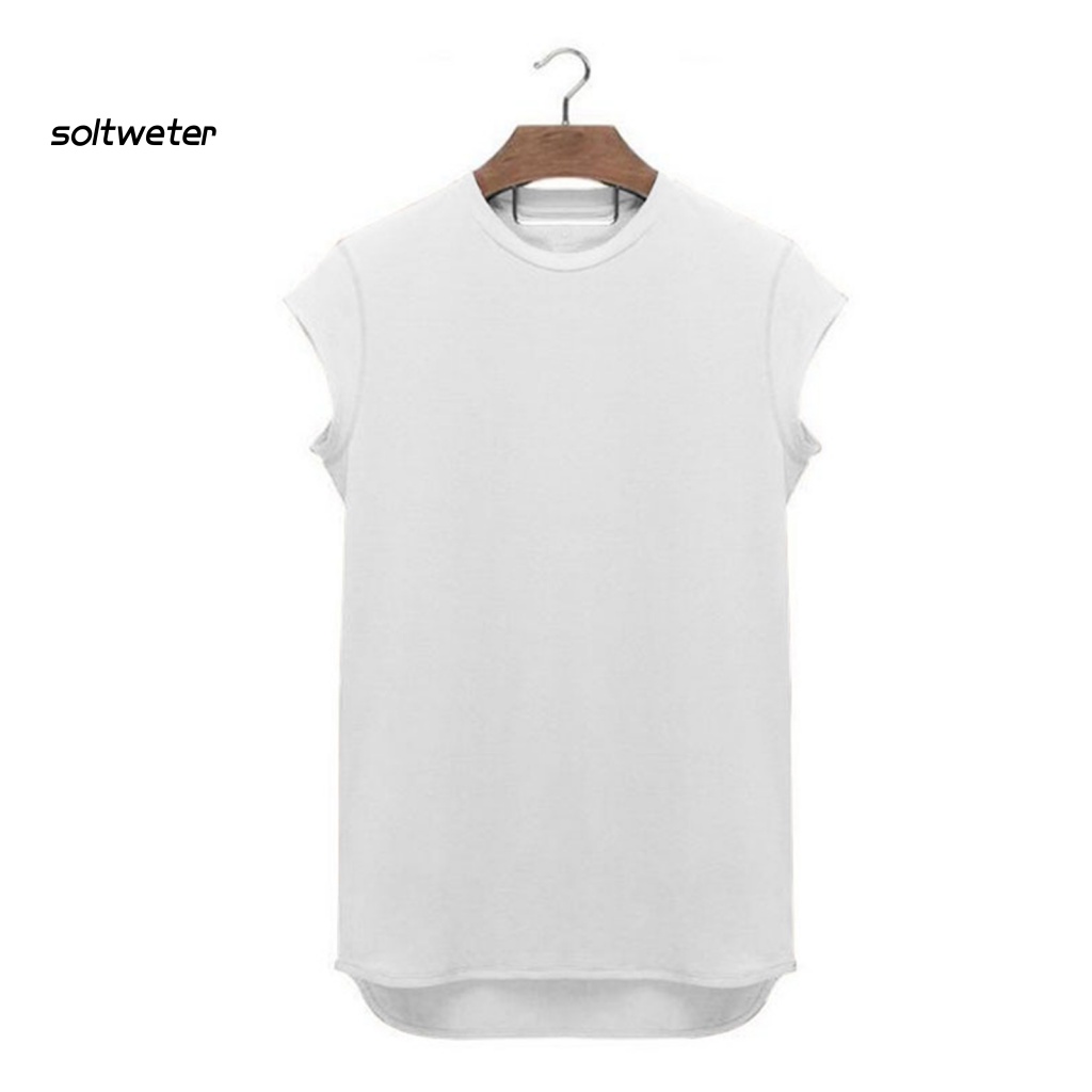 Áo Thun Thể Thao Tay Ngắn Cổ Tròn Màu Sắc Đơn Giản Cho Nam