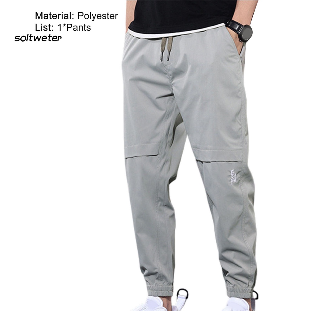 Quần Dài Lưng Thun Rút Dây Màu Sắc Đơn Giản Thời Trang Cho Nam