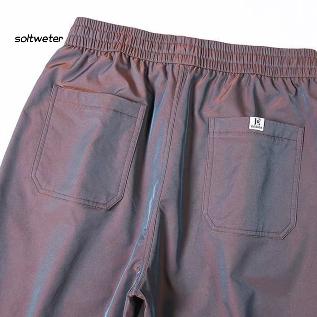 Quần Bút Chì Dây Rút Có Túi Thay Đổi Màu Sắc Thời Trang Đường Phố Mùa Hè