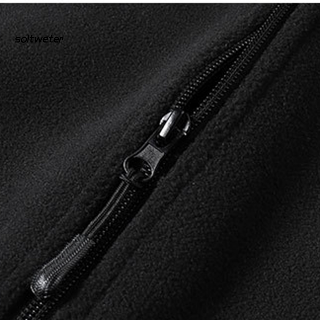 Áo Ghi Lê Cổ Đứng Màu Trơn Lót Lông Cừu Thời Trang Mùa Thu Cho Nam