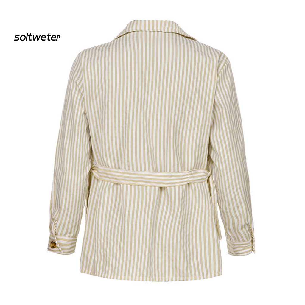 Áo Khoác Sơ Mi Kẻ Sọc Cổ Bẻ Cài Khuy Kiểu Vintage Thời Trang Mùa Thu Cho Nam