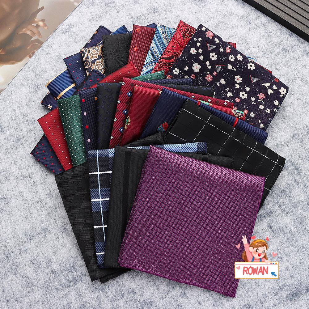 Rowans Khăn Tay Bỏ Túi Vuông Họa Tiết Hoa Paisley Dành Cho Nam