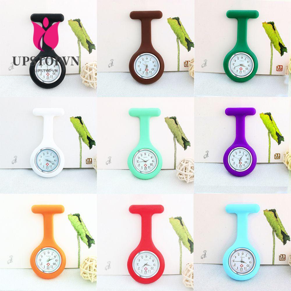 Upstopvn Đồng Hồ Y Tá Đeo Tay Bằng Silicone Nhiều Màu Sắc