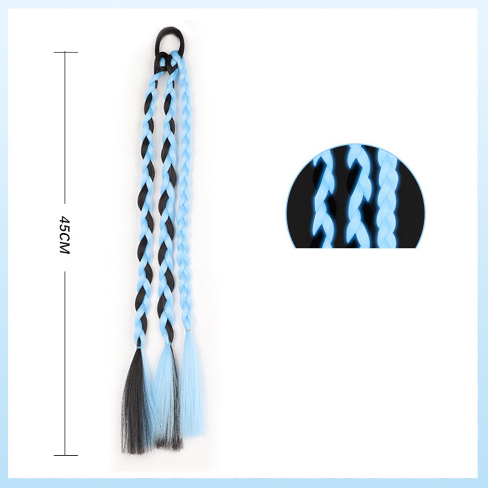 Tóc Giả Thắt Bím Đuôi Ngựa Phát Sáng Y2k Phong Cách Lolita Ngọt Ngào Dễ Thương Cho Nữ