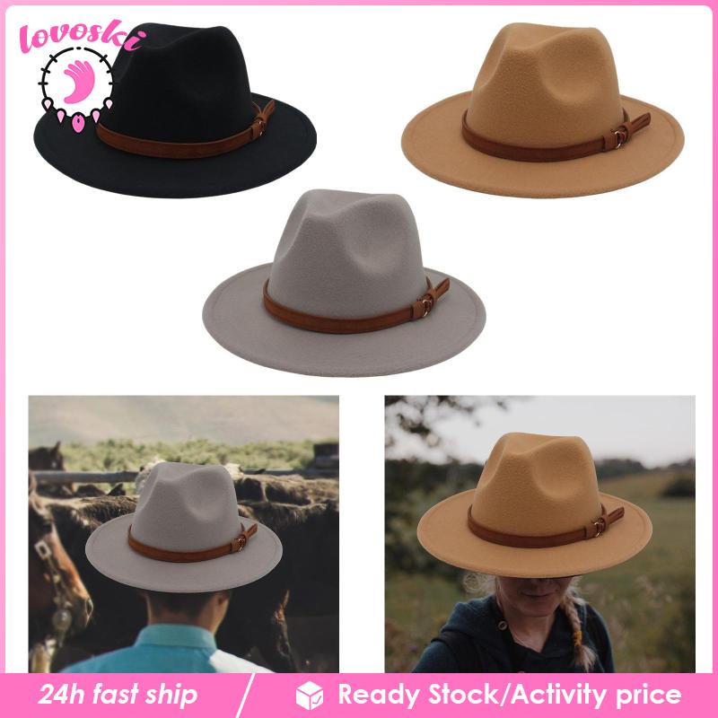 Mũ Fedora Rộng Vành Phong Cách Retro Thời Trang Thu Đông