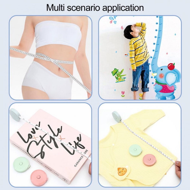 Thước Dây Đo Cơ Thể Tự Động 1.5M Có Thể Thu Gọn Tiện Dụng Cho Nữ