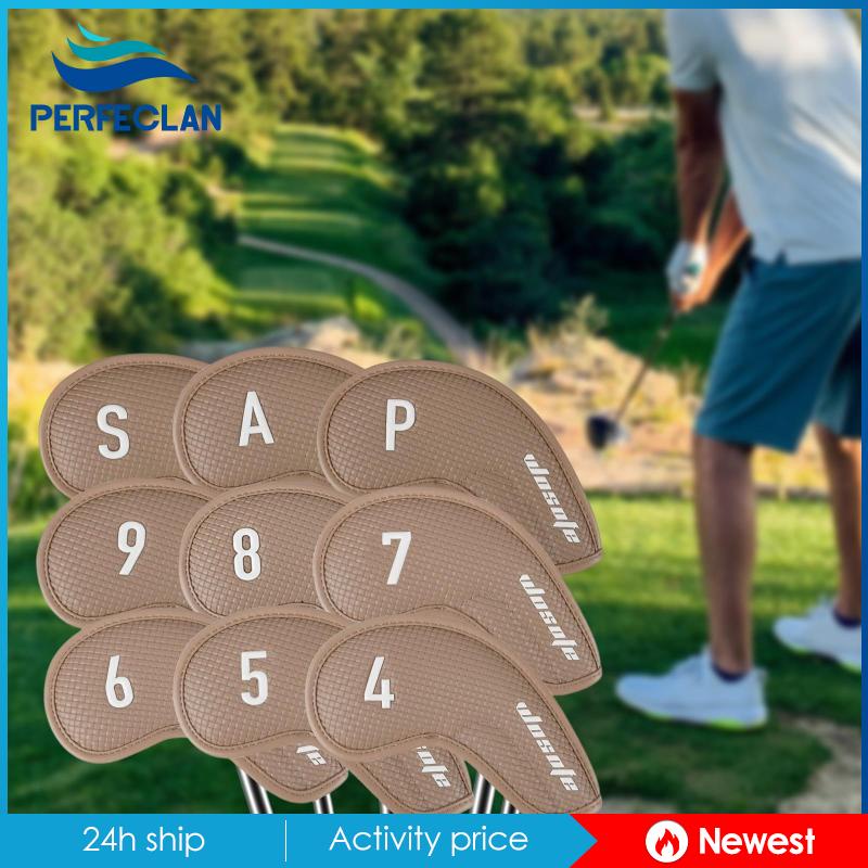 Set 9 Vỏ Bọc Đầu Gậy Đánh Golf Cổ Dài Chuyên Dụng
