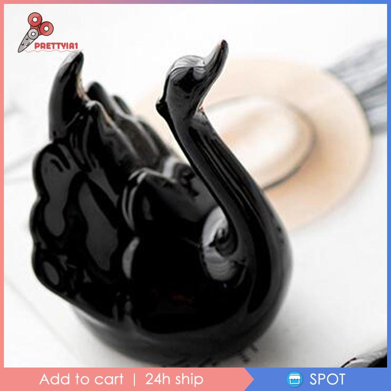 [Prettyia1] Tượng Sứ Thiên Nga Trang Trí Phòng Khách Văn Phòng