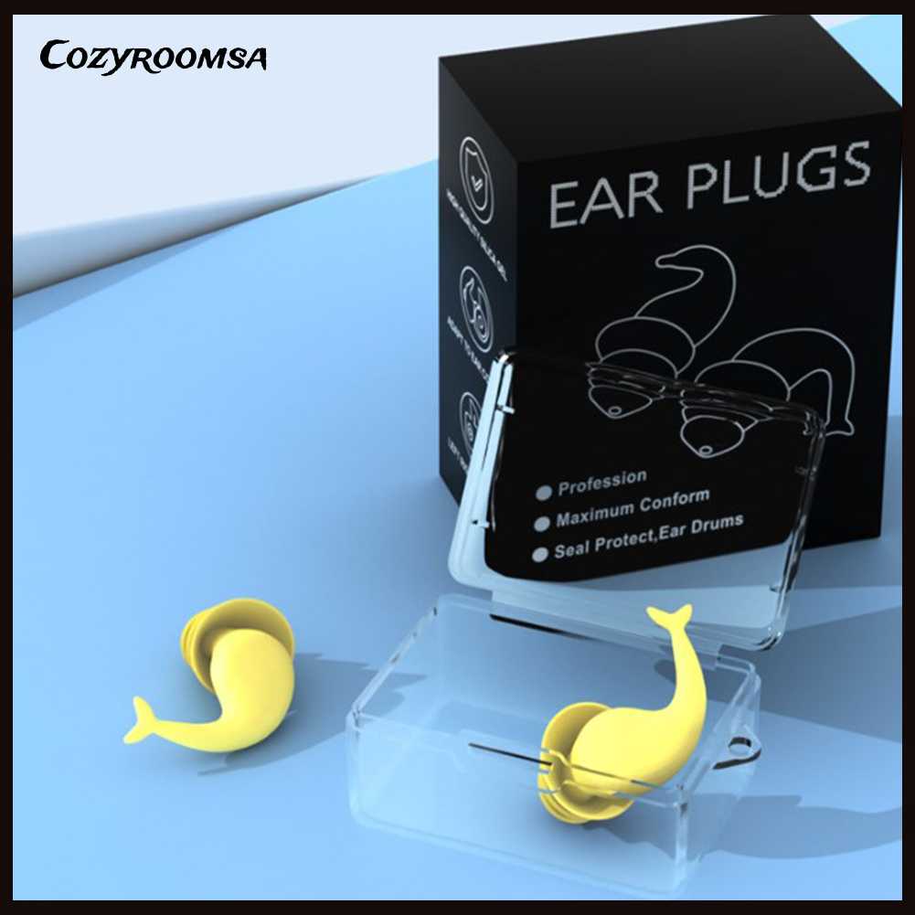 Nút Bịt Tai 3 Lớp Bằng Silicone Nhỏ Gọn Dùng Khi Đi Bơi