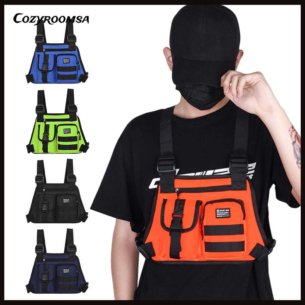 Túi Đeo Chéo Ngực Vải Oxford Nhỏ Gọn Có Thể Điều Chỉnh Thời Trang Cho Nam