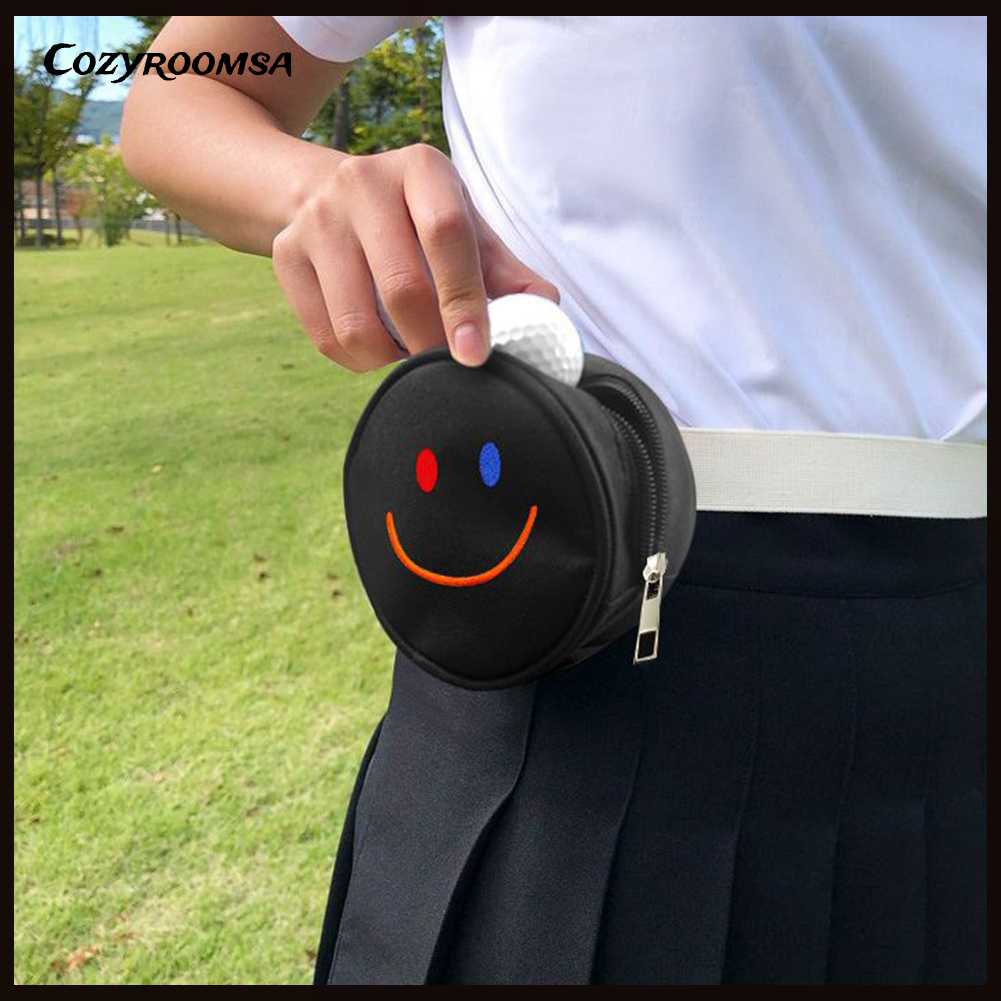 Túi Đựng Gậy Đánh Golf Thêu Hình Mặt Cười Siêu Nhẹ Tiện Dụng