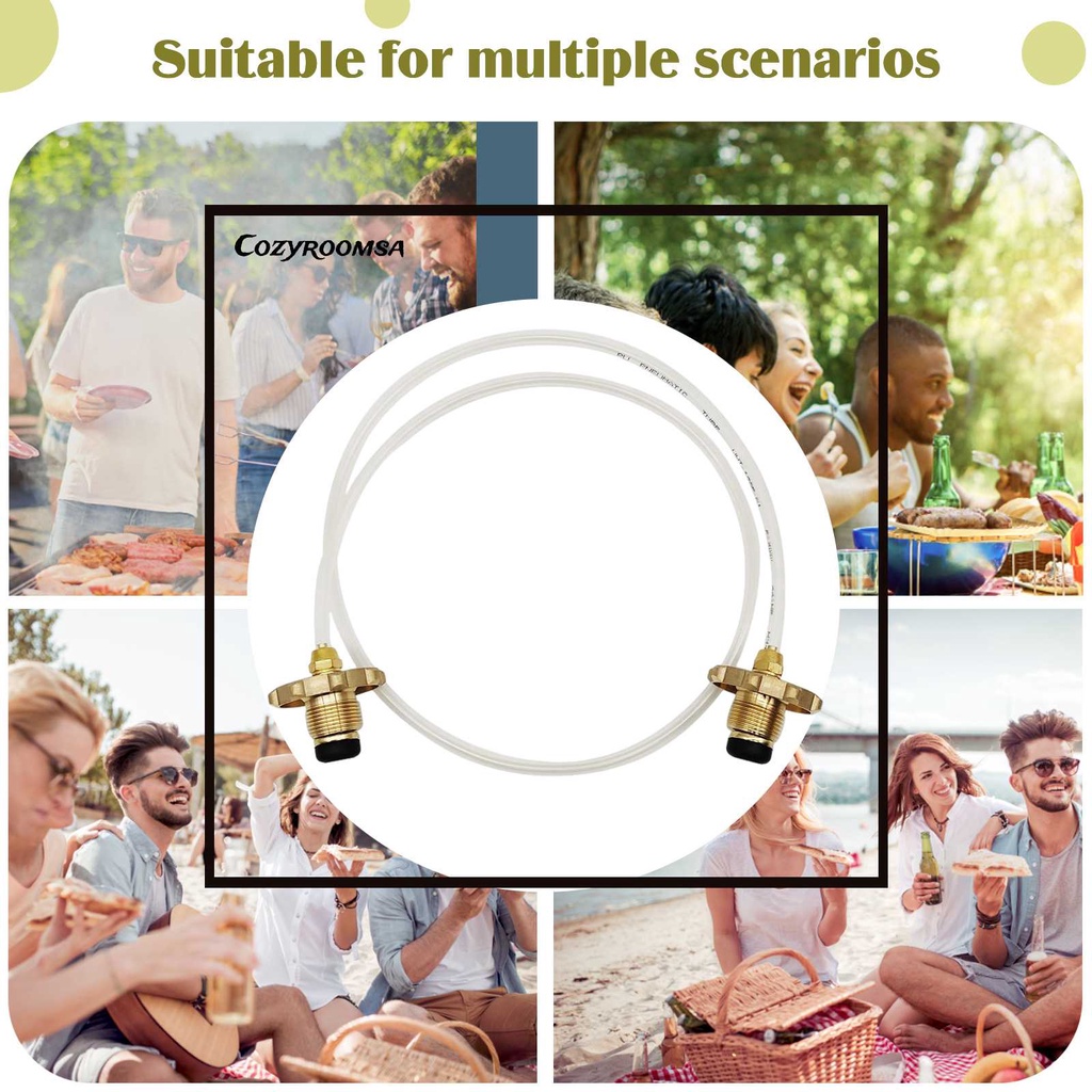 Ống Nối Khí Gas Trong Suốt Bằng PU Tiện Dụng Cho Bếp Ga