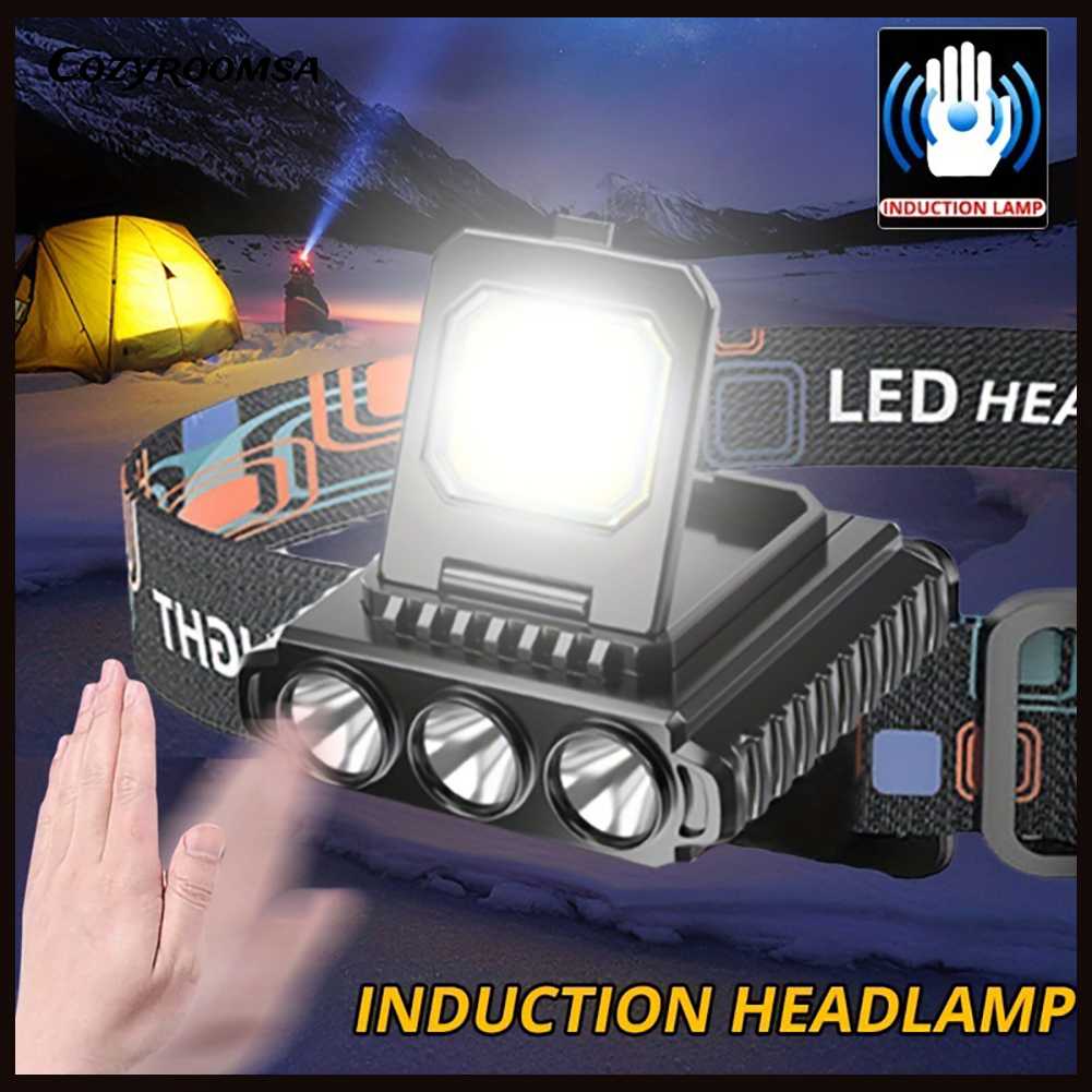 Đèn LED COB Cổng Sạc USB Kẹp Mũ Lưỡi Trai Có Thể Điều Chỉnh Cho Hoạt Động Ngoà