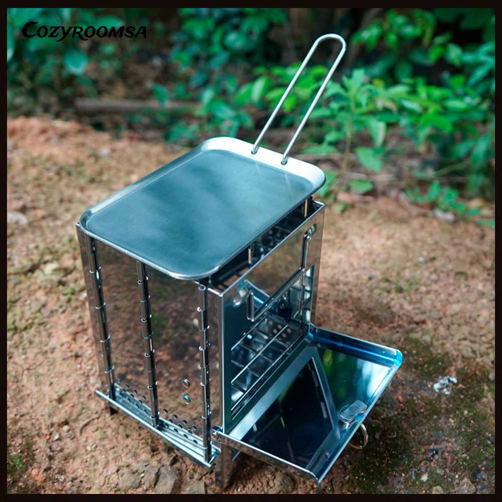 Đĩa Nướng Bbq Bằng Thép Không Gỉ Có Tay Cầm Có Thể Tháo Rời Tiện