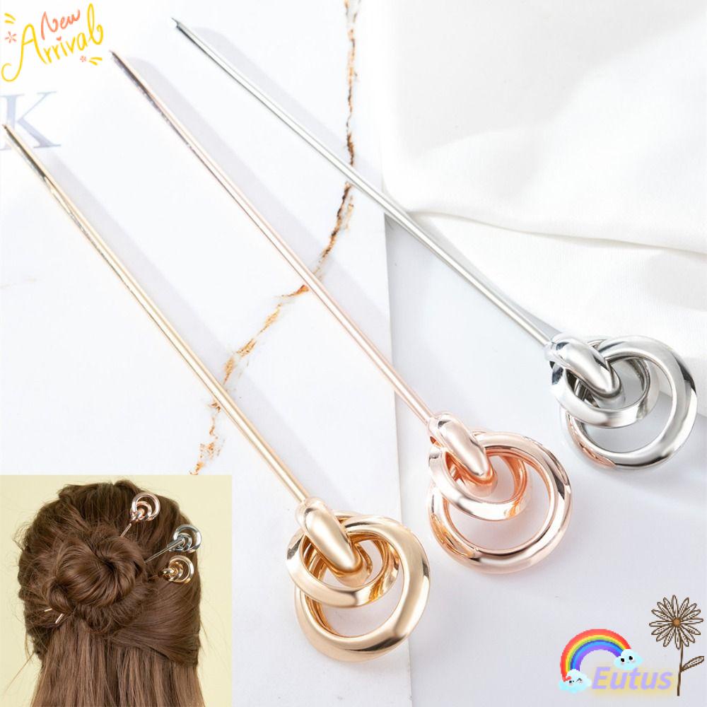 Trâm Cài Tóc EUCA Thiết Kế Sáng Tạo|Tóc Giả Dài Bằng Kim Loại Nhiều Màu Sắc Cho Nữ