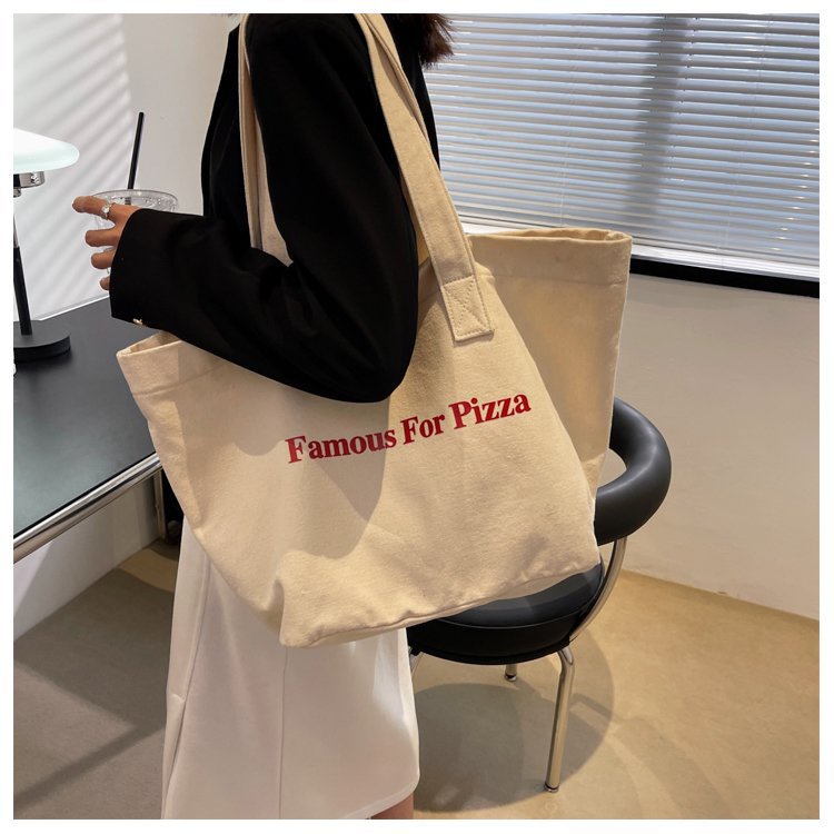 Túi Xách canvas Cỡ Lớn Màu Sắc Ngọt Ngào Phong Cách Hàn Quốc Cho Nữ