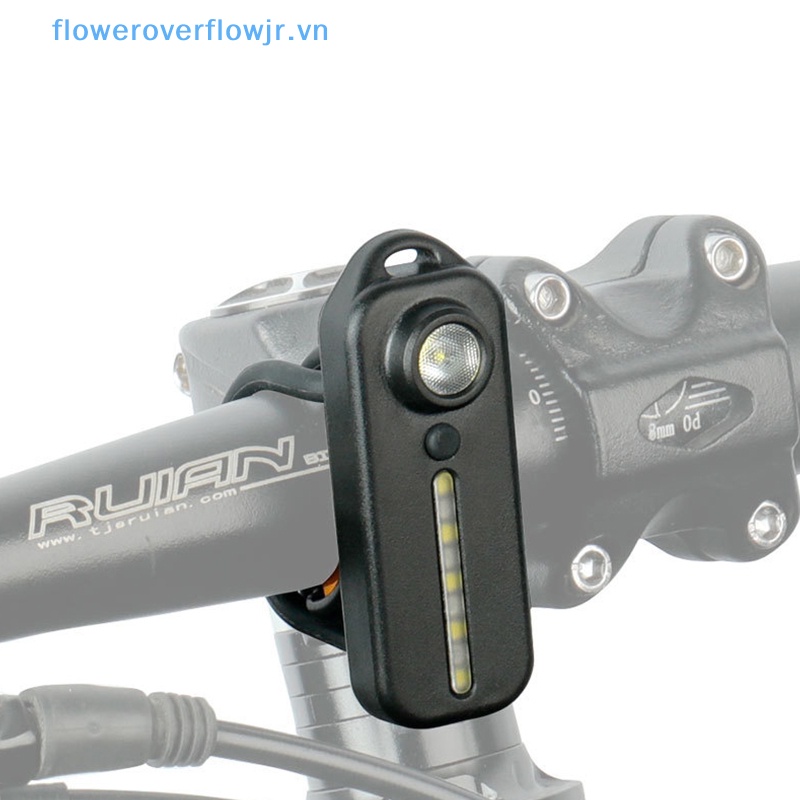 Đèn Pin LED Cảnh Báo An Toàn Đeo Vai Ánh Sáng Xanh Đỏ Có Kẹp Sạc USB Cho Xe Đạp